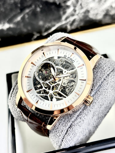 G-Force AUTOMATIC AT874A ROSE GOLD/ BROWN
